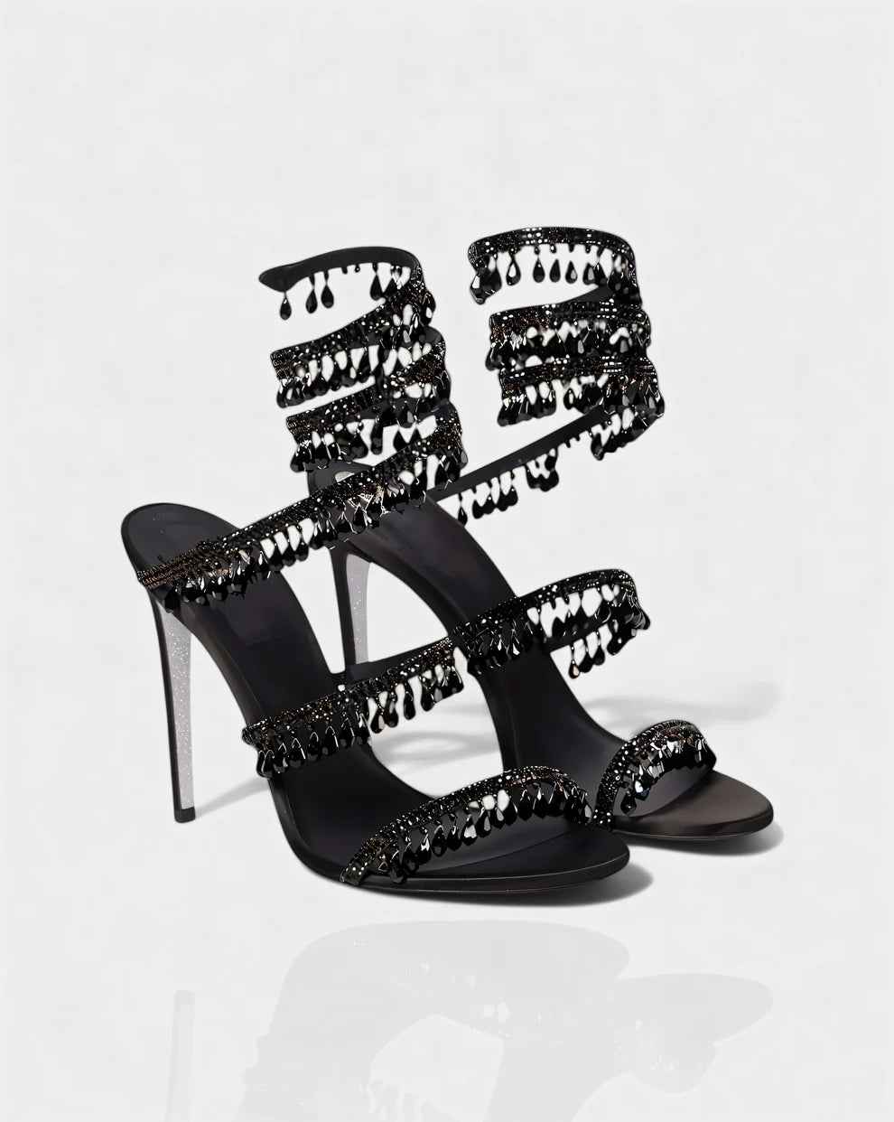 Aurelia Kristall | Sandaletten mit Stiletto-Absatz