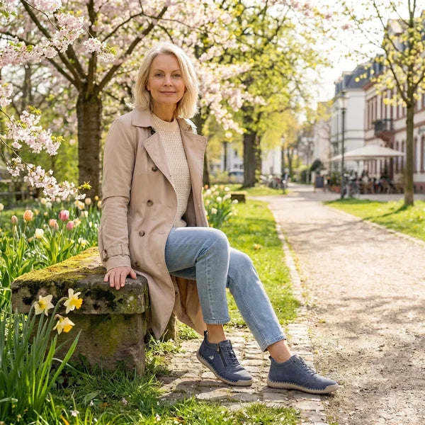 IRIS - Komfortable orthopädische Sneaker mit Reißverschluss