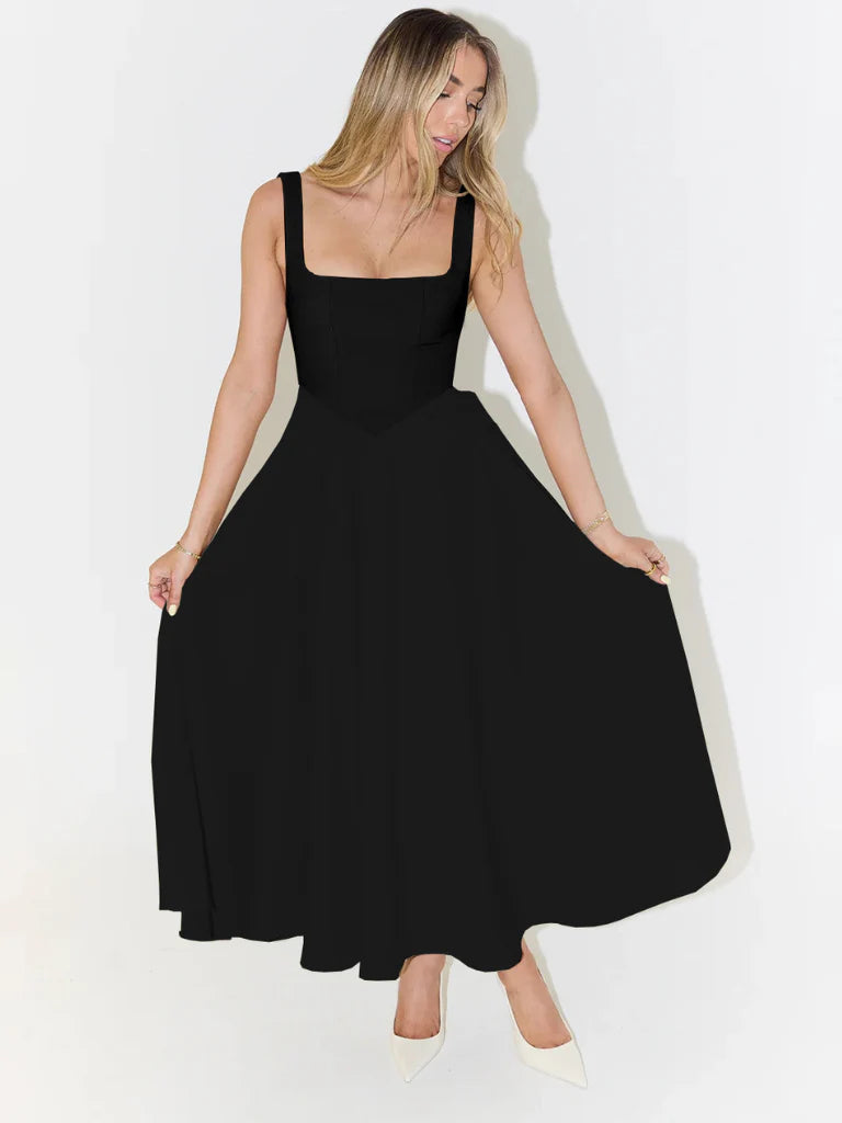 Camille | Fließendes Midi-Sommerkleid