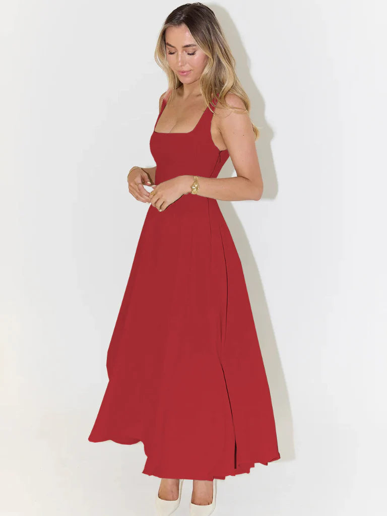 Camille | Fließendes Midi-Sommerkleid