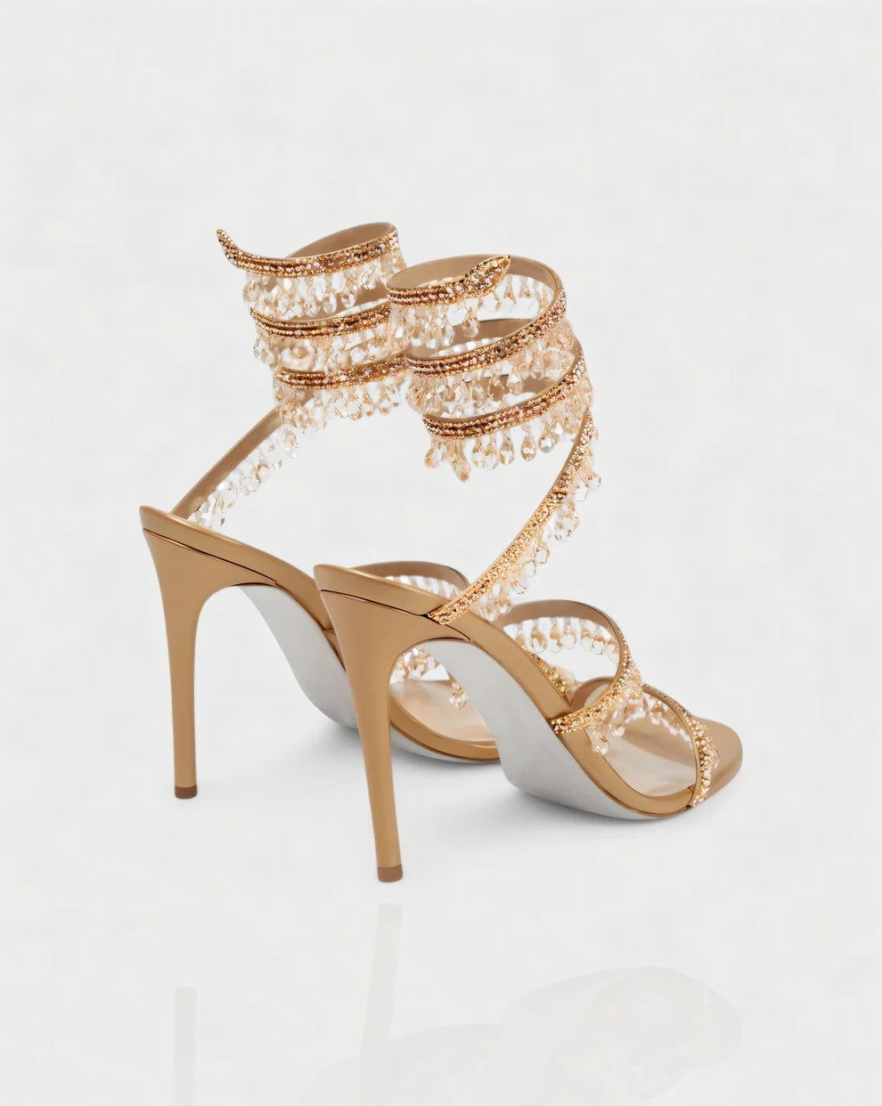 Aurelia Kristall | Sandaletten mit Stiletto-Absatz
