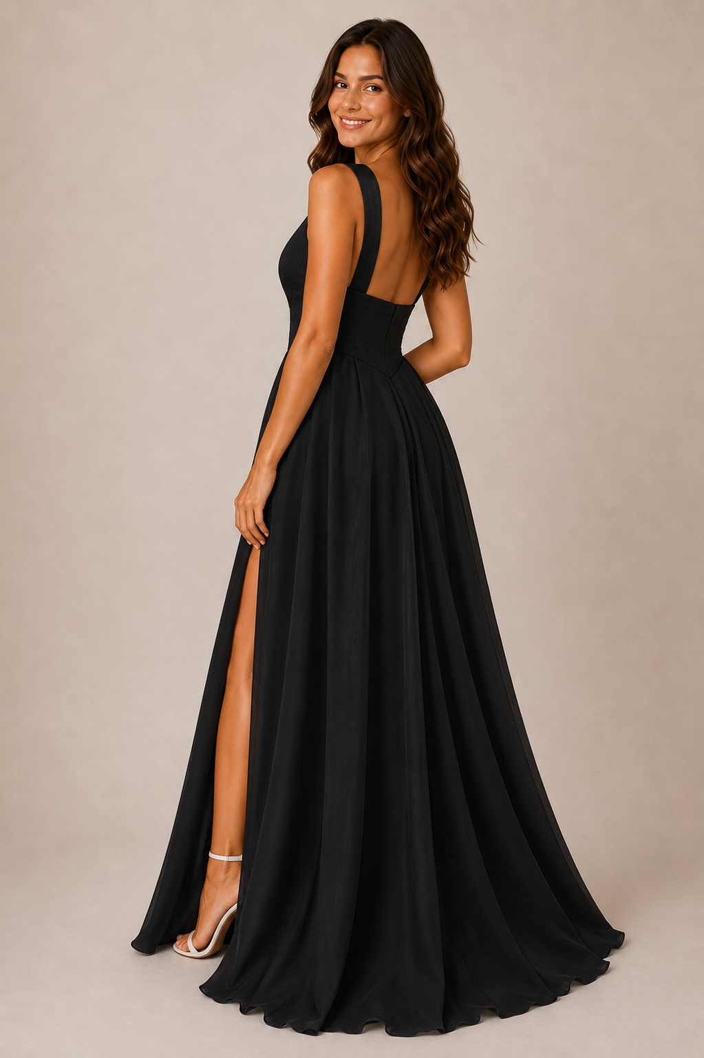 Camille | Fließendes Midi-Sommerkleid