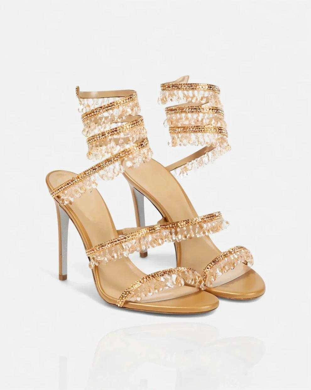 Aurelia Kristall | Sandaletten mit Stiletto-Absatz