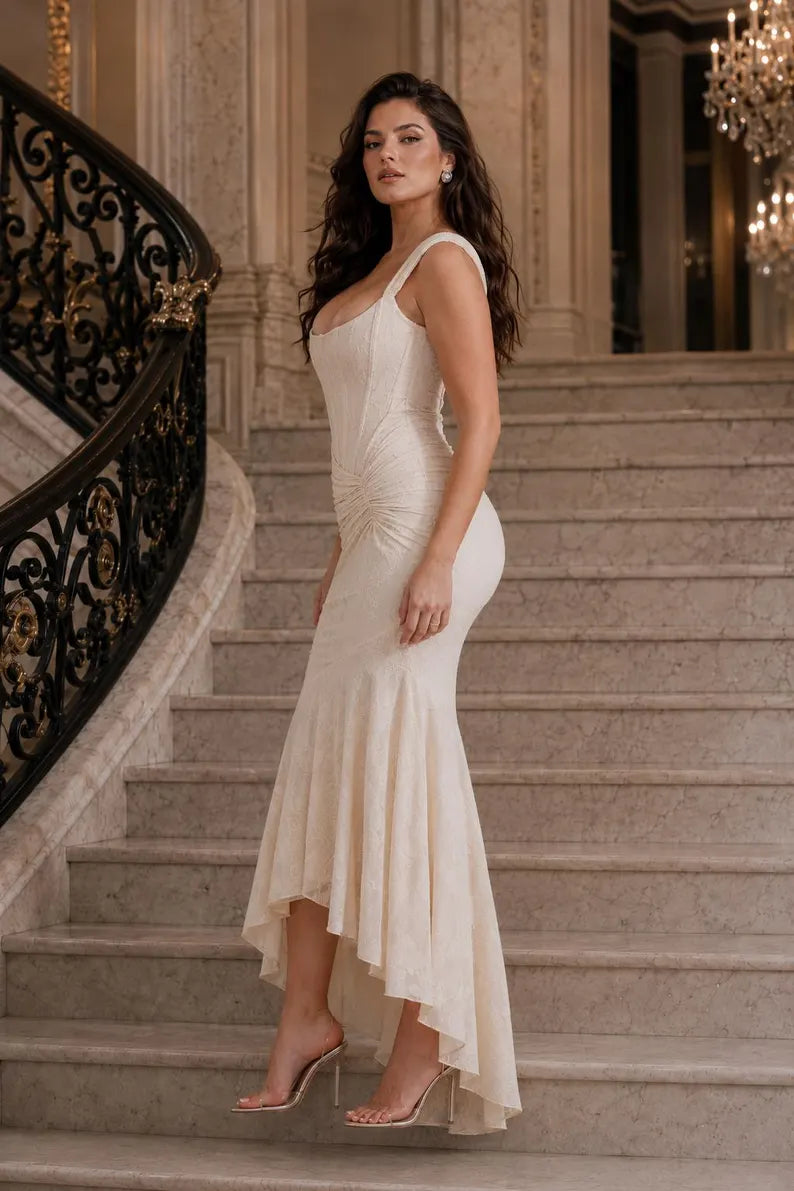 Celeste Korsagen-Maxikleid