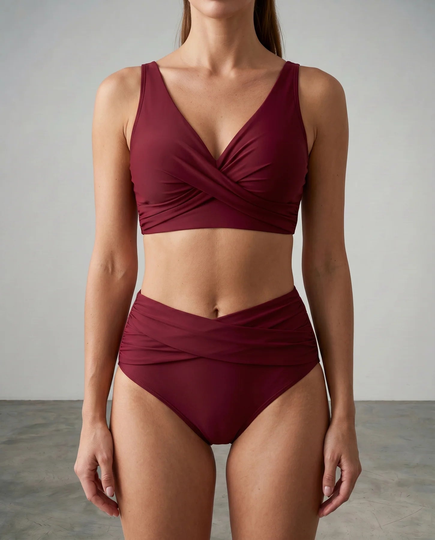 Alessia | Shaping-Bikini com Wickeloptik & Drapierung